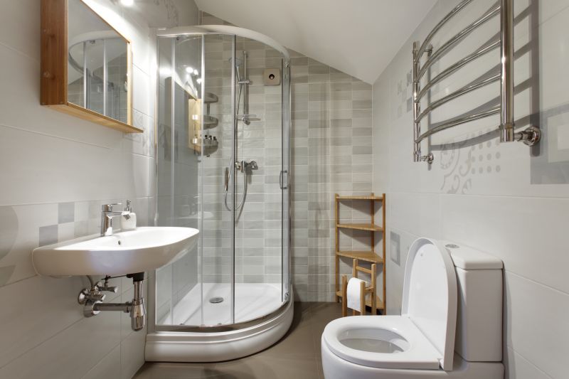 Compact Shower Enclosure with Glass Walls